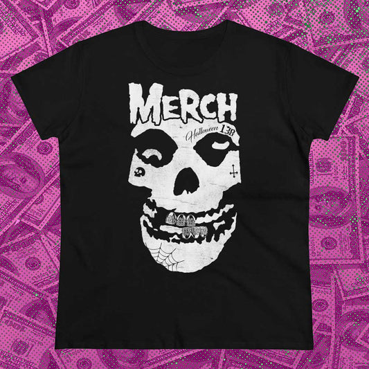 M I S F I T S "MERCH" Parody Tee - Womens